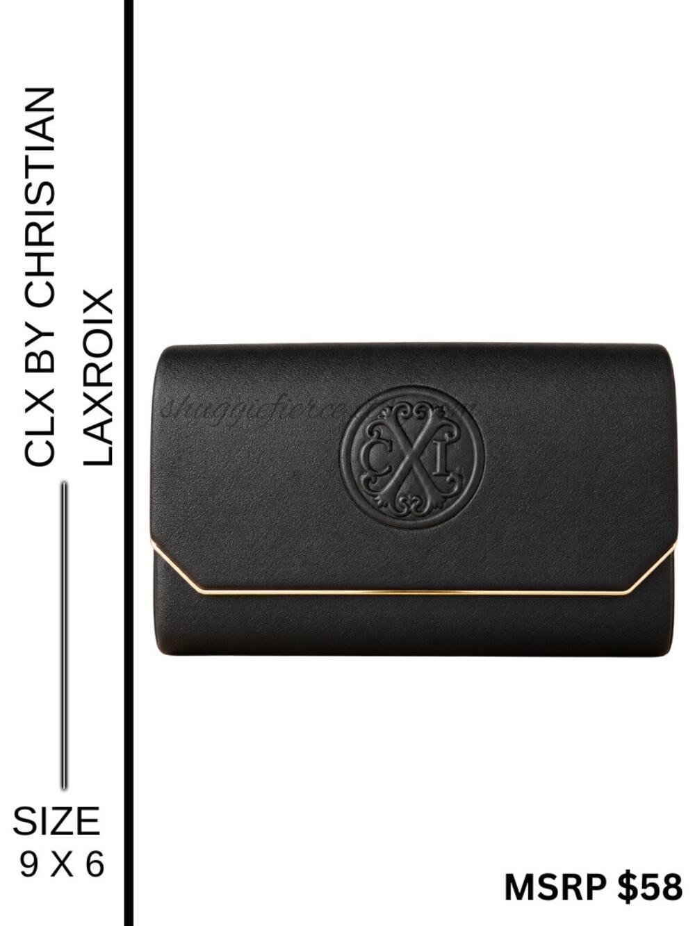 MSRP: $58 ✨ CXL by Christian Lacroix Madison Smooth Clutch | Black✨SAME DAY SHIP